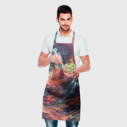 Фартук кулинарный Многоцветный дым, цвет: 3D-принт — фото 2