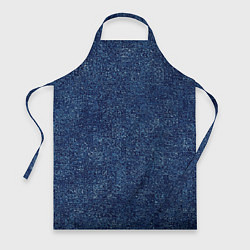 Фартук кулинарный Текстура тёмно-синий мелкие квадраты, цвет: 3D-принт