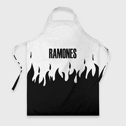 Фартук кулинарный Ramones fire black rock, цвет: 3D-принт
