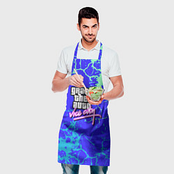 Фартук кулинарный GTA вайсити неоновая текстура, цвет: 3D-принт — фото 2