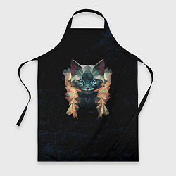 Фартук кулинарный Котик полигональный, цвет: 3D-принт