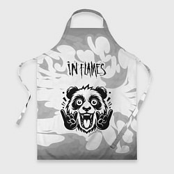 Фартук In Flames рок панда на светлом фоне