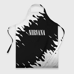 Фартук кулинарный Nirvana текстура огонь, цвет: 3D-принт
