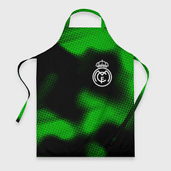 Фартук кулинарный Real Madrid sport halftone, цвет: 3D-принт