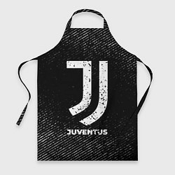 Фартук Juventus с потертостями на темном фоне