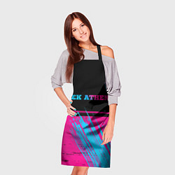 Фартук кулинарный AEK Athens - neon gradient посередине, цвет: 3D-принт — фото 2