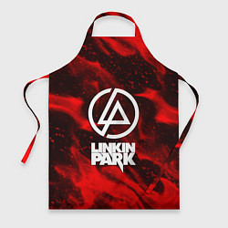 Фартук кулинарный Linkin park красный огонь, цвет: 3D-принт