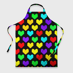 Фартук кулинарный Undertale heart pattern, цвет: 3D-принт
