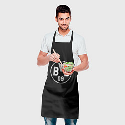 Фартук кулинарный Borussia sport fc белое лого, цвет: 3D-принт — фото 2