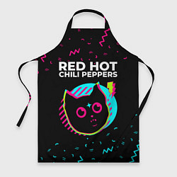 Фартук кулинарный Red Hot Chili Peppers - rock star cat, цвет: 3D-принт