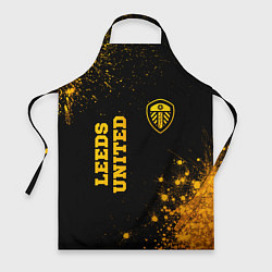 Фартук Leeds United - gold gradient вертикально