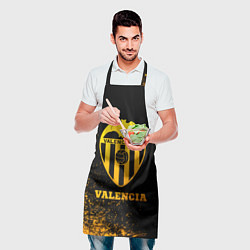 Фартук кулинарный Valencia - gold gradient, цвет: 3D-принт — фото 2