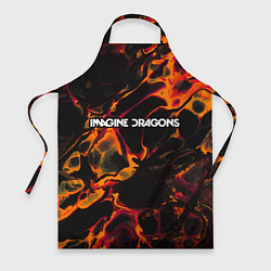 Фартук кулинарный Imagine Dragons red lava, цвет: 3D-принт