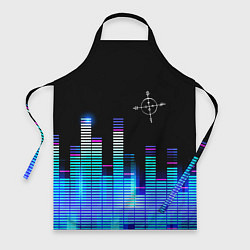 Фартук кулинарный Megadeth эквалайзер, цвет: 3D-принт
