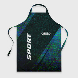 Фартук Audi sport glitch blue