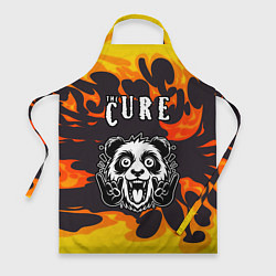 Фартук The Cure рок панда и огонь