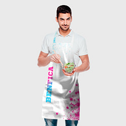 Фартук кулинарный Benfica neon gradient style вертикально, цвет: 3D-принт — фото 2