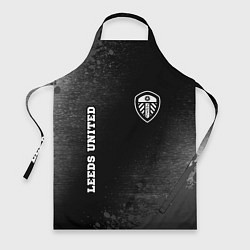Фартук кулинарный Leeds United sport на темном фоне вертикально, цвет: 3D-принт