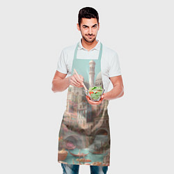 Фартук кулинарный Город в восточном стиле, цвет: 3D-принт — фото 2