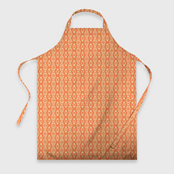 Фартук кулинарный Светлый оранжевый узорчатый, цвет: 3D-принт