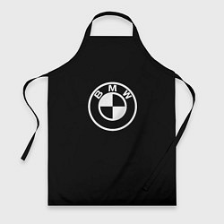 Фартук кулинарный BMW белое лого, цвет: 3D-принт