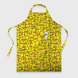 Фартук кулинарный Прикольные жёлтые утята, цвет: 3D-принт