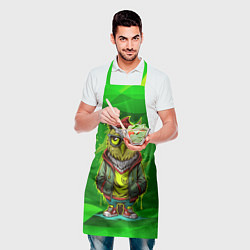 Фартук кулинарный Сова в стильной одежде модница, цвет: 3D-принт — фото 2