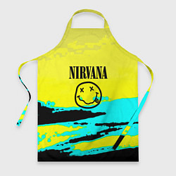 Фартук кулинарный Nirvana краски кислотные, цвет: 3D-принт