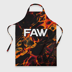 Фартук кулинарный FAW red lava, цвет: 3D-принт