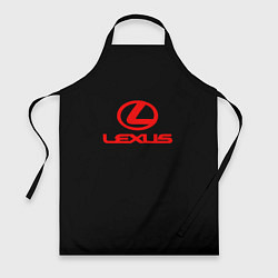 Фартук кулинарный Lexus red logo, цвет: 3D-принт