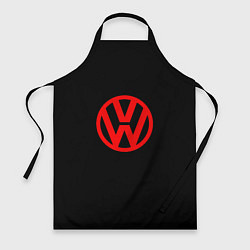 Фартук кулинарный Volkswagen red logo, цвет: 3D-принт