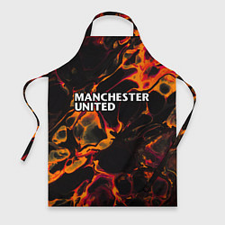 Фартук кулинарный Manchester United red lava, цвет: 3D-принт