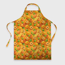 Фартук кулинарный Сочные сладкие абрикосы паттерн, цвет: 3D-принт