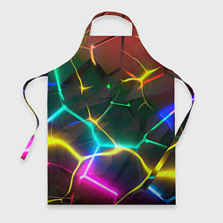 Фартук Яркие неоновые радужные разбитые плиты