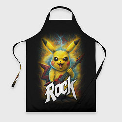 Фартук Пикачу рокер с электрогитарой