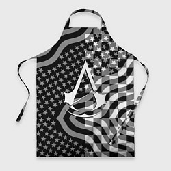 Фартук кулинарный Assassins Creed logo game usa, цвет: 3D-принт