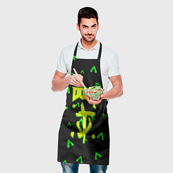 Фартук кулинарный Doom лого кислота, цвет: 3D-принт — фото 2
