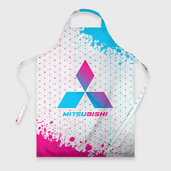 Фартук кулинарный Mitsubishi neon gradient style, цвет: 3D-принт