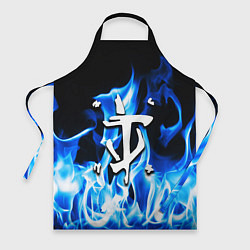 Фартук кулинарный Doom fire знак, цвет: 3D-принт