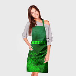 Фартук кулинарный Chelsea - green gradient посередине, цвет: 3D-принт — фото 2