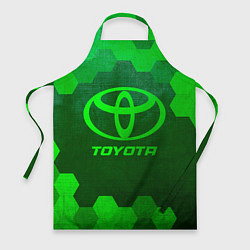 Фартук кулинарный Toyota - green gradient, цвет: 3D-принт