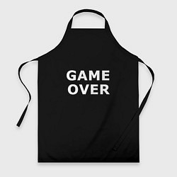 Фартук Game over white logo