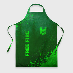 Фартук Free Fire - green gradient вертикально