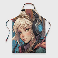 Фартук Девочка в наушниках