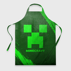 Фартук Minecraft - green gradient