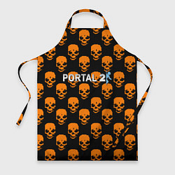 Фартук кулинарный Portal skull pattern, цвет: 3D-принт