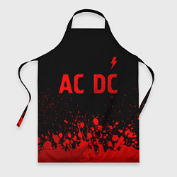 Фартук AC DC - red gradient посередине