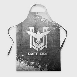 Фартук Free Fire - grey gradient