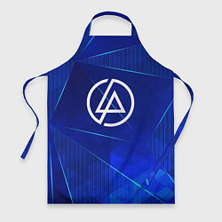 Фартук кулинарный Linkin Park blue poly, цвет: 3D-принт