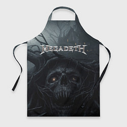 Фартук кулинарный Megadeth череп под деревом, цвет: 3D-принт